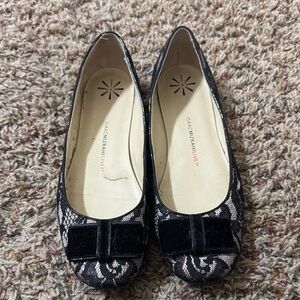 Isaac Mizrahi Live! Black Lace Women's Flats
